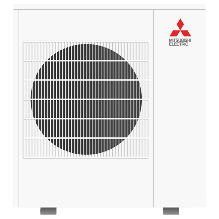 Mitsubishi multi-zone cooling and heating outdoor unit.