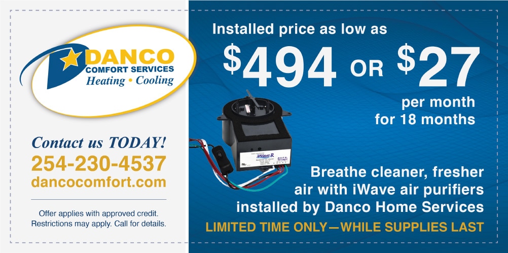 danco comfort services iWave coupon