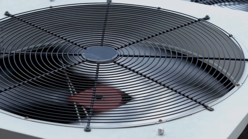Top of air conditioner to represent scheduling a maintenance appointment.