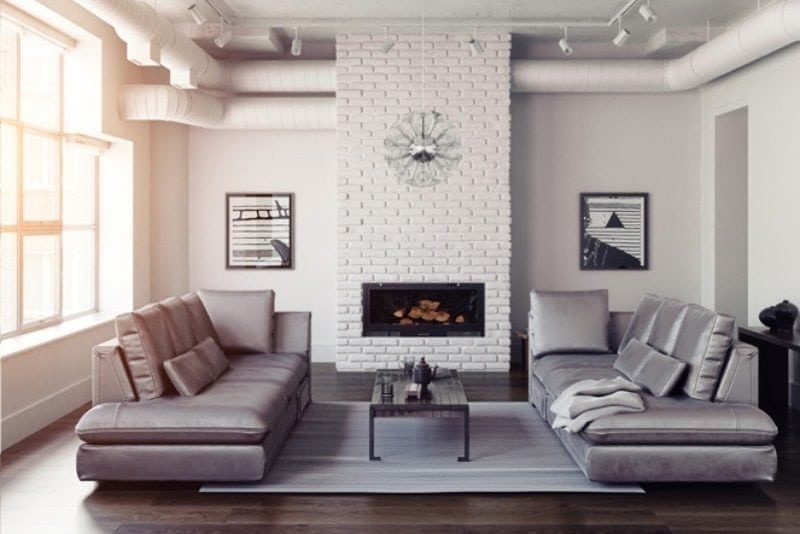 Example of a living room with great indoor air quality.