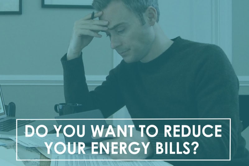 Male homeowner trying to figure out how to reduce his energy bills.