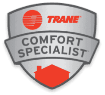 Trane heating and products Comfort Specialist logo.